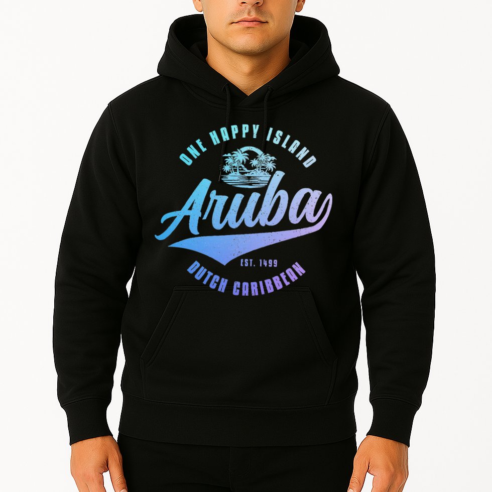 Aruba Happy Island Craibbean Souvenir Pride Vintage Hoodie