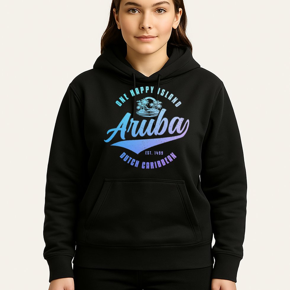 Aruba Happy Island Craibbean Souvenir Pride Vintage Hoodie