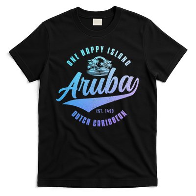 Aruba Happy Island Craibbean Souvenir Pride Vintage T-Shirt