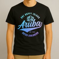 Aruba Happy Island Craibbean Souvenir Pride Vintage T-Shirt