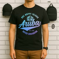 Aruba Happy Island Craibbean Souvenir Pride Vintage T-Shirt