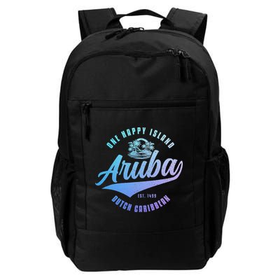 Aruba Happy Island Craibbean Souvenir Pride Vintage Backpack