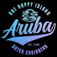 Aruba Happy Island Craibbean Souvenir Pride Vintage Bucket Hat