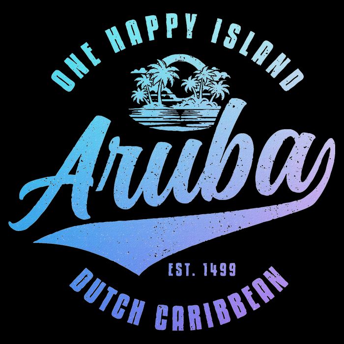 Aruba Happy Island Craibbean Souvenir Pride Vintage Bucket Hat