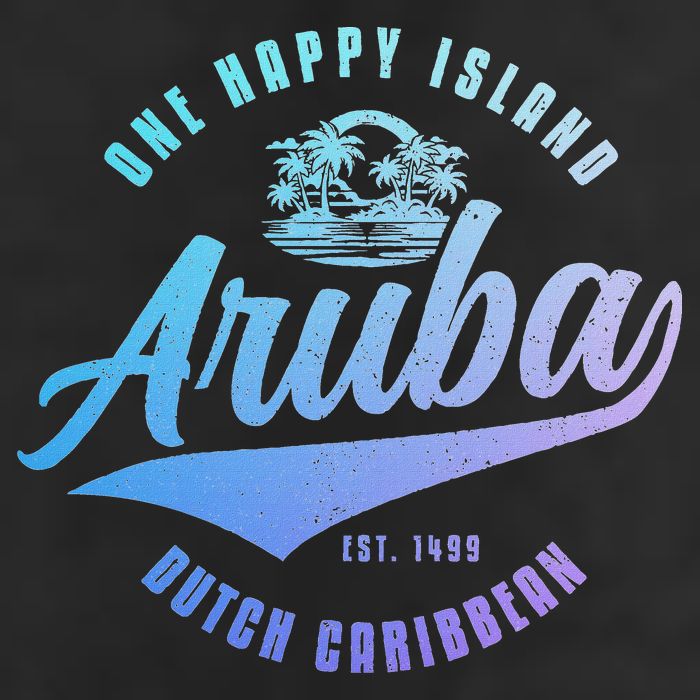 Aruba Happy Island Craibbean Souvenir Pride Vintage Beanie