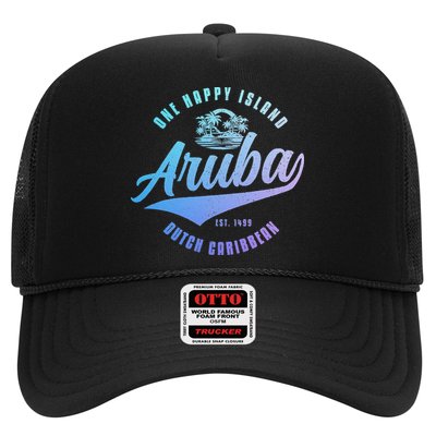 Aruba Happy Island Craibbean Souvenir Pride Vintage Hat
