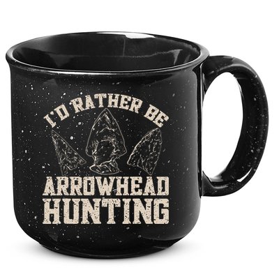 Arrowhead Hunter ID Rather Be Arrowhead Hunting 15oz Campfire Ceramic Mug