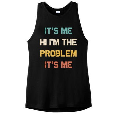 Anti Hero Its Me Hi Im The Problem Its Me Retro Vintage Ladies PosiCharge Tri-Blend Wicking Tank