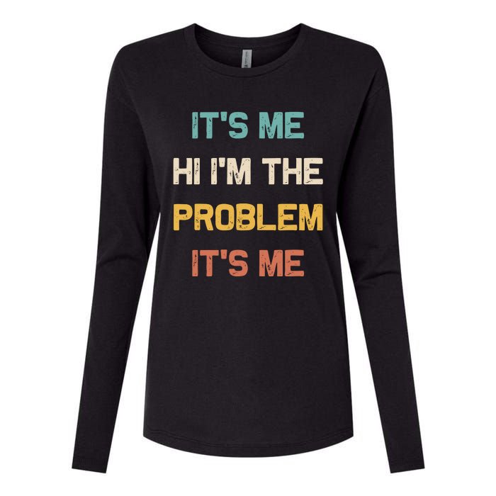 Anti Hero Its Me Hi Im The Problem Its Me Retro Vintage Womens Cotton Relaxed Long Sleeve T-Shirt