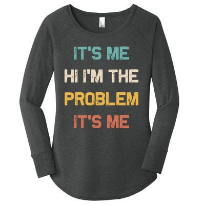 Anti Hero Its Me Hi Im The Problem Its Me Retro Vintage Women's Perfect Tri Tunic Long Sleeve Shirt