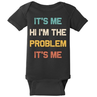 Anti Hero Its Me Hi Im The Problem Its Me Retro Vintage Baby Bodysuit
