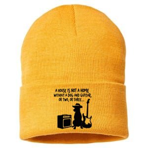 A House Is Not A Home Without A Dog And Guitar Or Two Greate Sustainable Knit Beanie