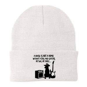 A House Is Not A Home Without A Dog And Guitar Or Two Greate Knit Cap Winter Beanie