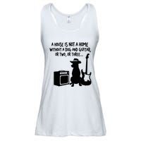 A House Is Not A Home Without A Dog And Guitar Or Two Greate Ladies Essential Flowy Tank