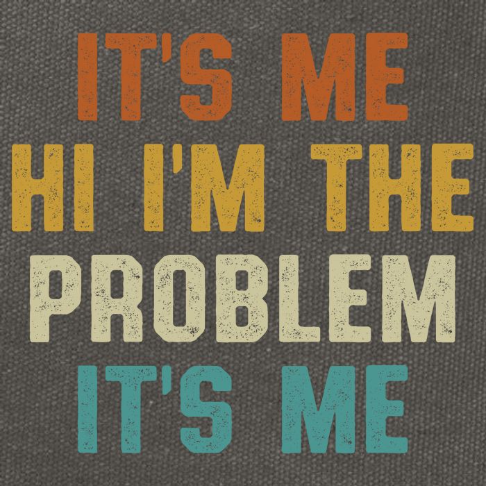 Anti Hero Its Me Hi Im The Problem Its Me Cotton Canvas Backpack