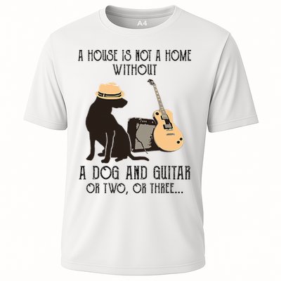 A House Is Not A Home Without A Dog And Guitar Or Two Performance Shirt