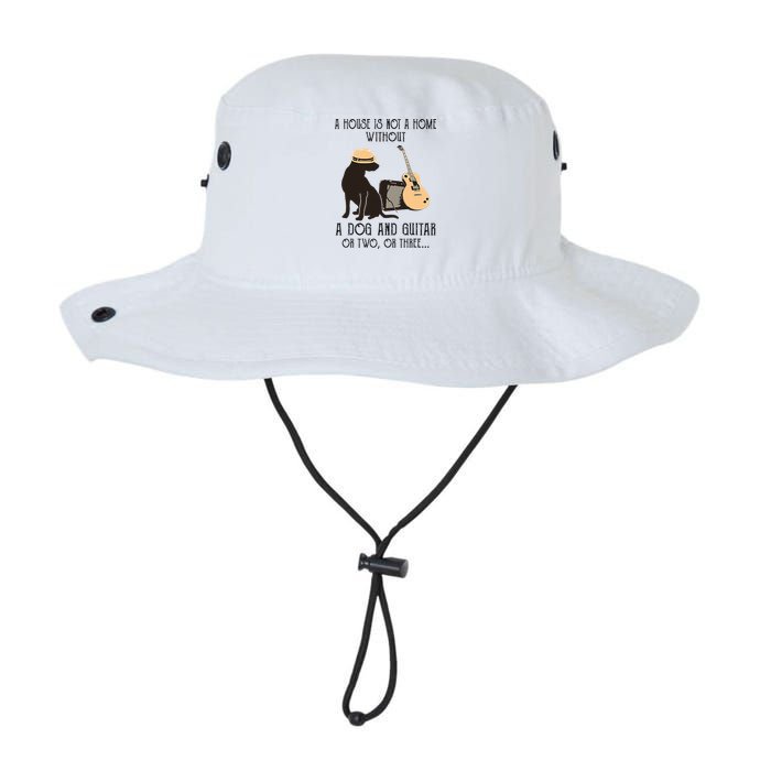 A House Is Not A Home Without A Dog And Guitar Or Two Bucket Hat
