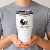 A House Is Not A Home Without A Dog And Guitar Or Two Tumbler
