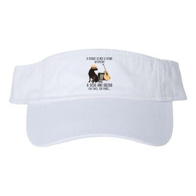A House Is Not A Home Without A Dog And Guitar Or Two Visor