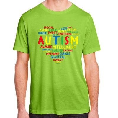 Autism Heart Intelligent Emotional Honest Awareness Adult ChromaSoft Performance T-Shirt