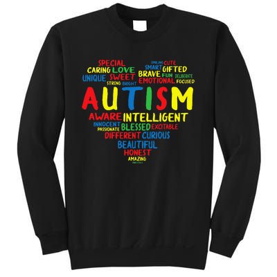 Autism Heart Intelligent Emotional Honest Awareness Sweatshirt