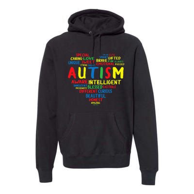 Autism Heart Intelligent Emotional Honest Awareness Premium Hoodie