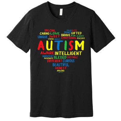 Autism Heart Intelligent Emotional Honest Awareness Premium T-Shirt