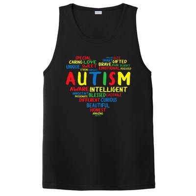 Autism Heart Intelligent Emotional Honest Awareness PosiCharge Competitor Tank