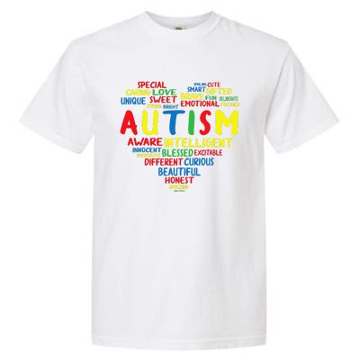 Autism Heart Intelligent Emotional Honest Awareness Garment-Dyed Heavyweight T-Shirt