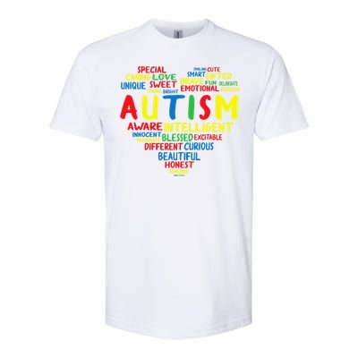 Autism Heart Intelligent Emotional Honest Awareness Softstyle CVC T-Shirt