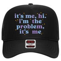 Anti Hero It's Me Hi I'm The Problem It's Me Taylor Lover Midnights High Crown Mesh Back Trucker Hat