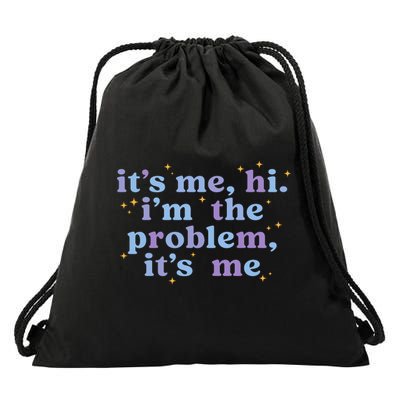 Anti Hero It's Me Hi I'm The Problem It's Me Taylor Lover Midnights Drawstring Bag