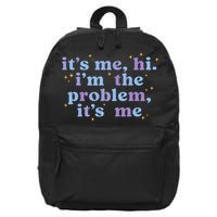 Anti Hero It's Me Hi I'm The Problem It's Me Taylor Lover Midnights 16 in Basic Backpack