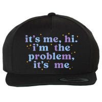 Anti Hero It's Me Hi I'm The Problem It's Me Taylor Lover Midnights Wool Snapback Cap