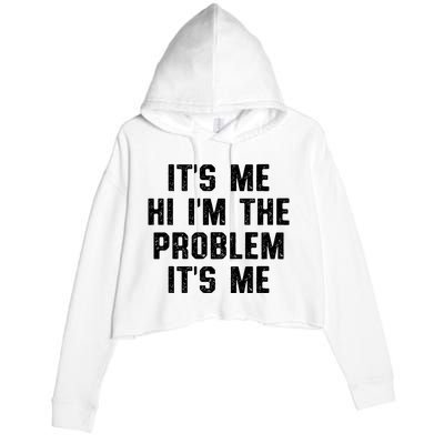 Anti Hero Its Me Hi Im The Problem Its Me Crop Fleece Hoodie