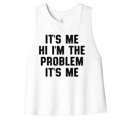 Anti Hero Its Me Hi Im The Problem Its Me Women's Racerback Cropped Tank