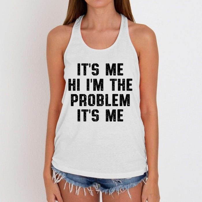 Anti Hero Its Me Hi Im The Problem Its Me Women's Knotted Racerback Tank