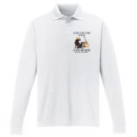 A House Is Not A Home Without A Dog And Guitar Performance Long Sleeve Polo