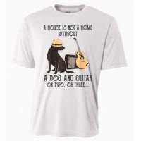 A House Is Not A Home Without A Dog And Guitar Cooling Performance Crew T-Shirt