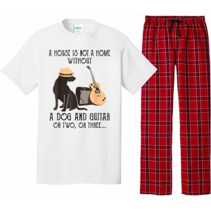 A House Is Not A Home Without A Dog And Guitar Pajama Set