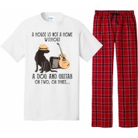 A House Is Not A Home Without A Dog And Guitar Pajama Set