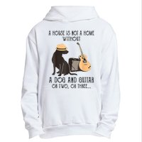 A House Is Not A Home Without A Dog And Guitar Urban Pullover Hoodie