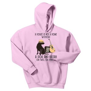 A House Is Not A Home Without A Dog And Guitar Or Two Kids Hoodie