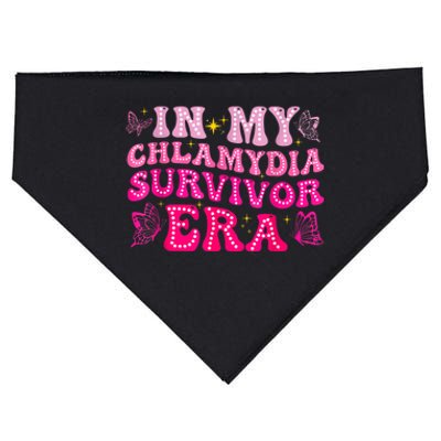 Adult Humor In My Chlamydia Survivor Era Funny Inappropriate USA-Made Doggie Bandana