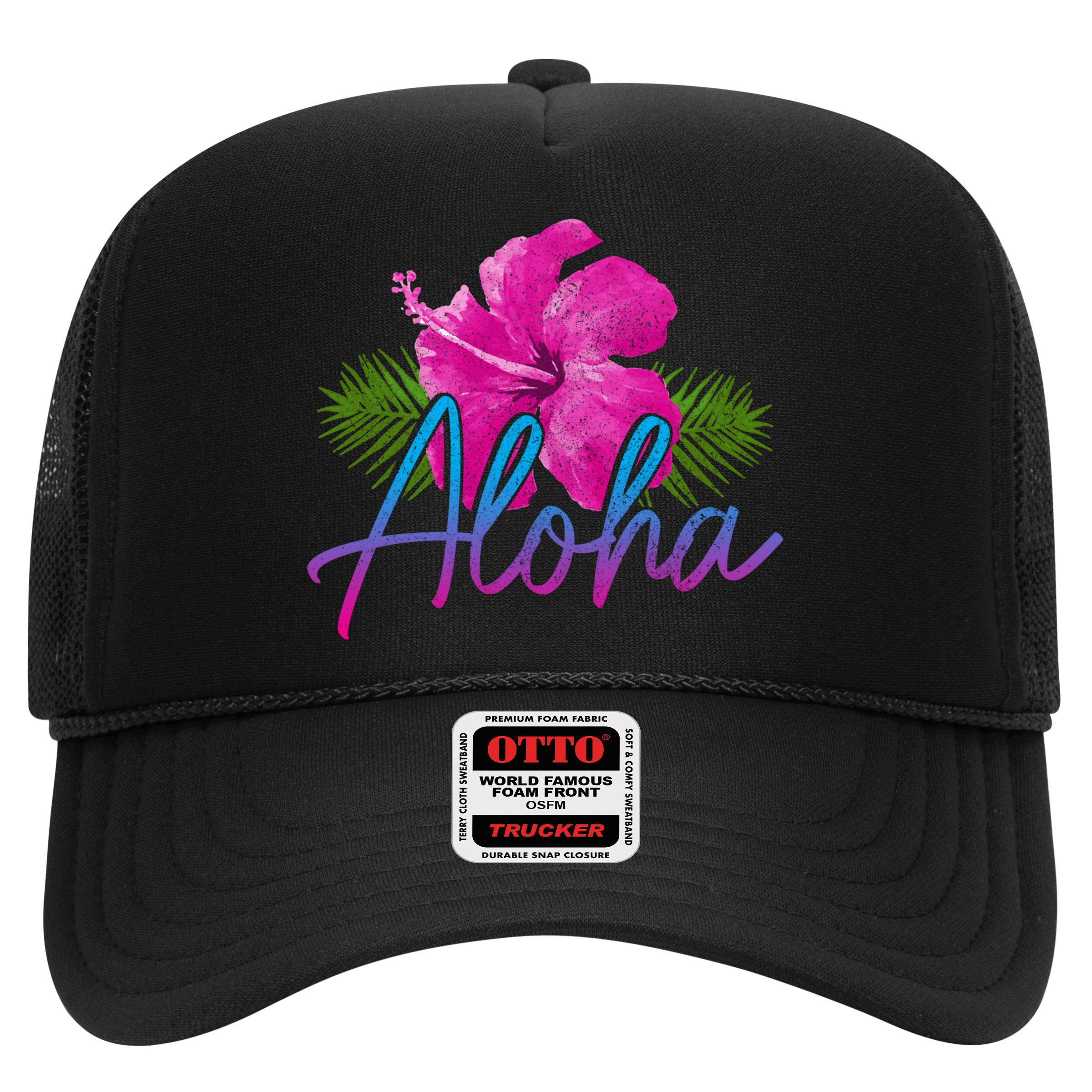 Aloha Hawaiian Islands Hawaii Surf Hibiscus Flower Surfer Great Gift Hat