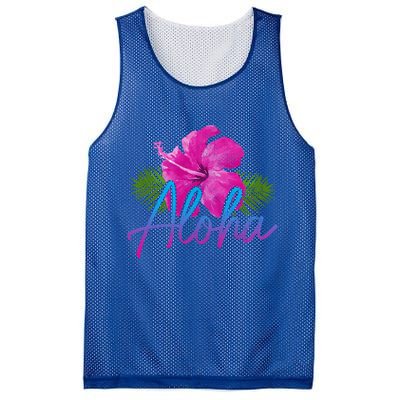 Aloha Hawaiian Islands Hawaii Surf Hibiscus Flower Surfer Great Gift Mesh Reversible Basketball Jersey Tank