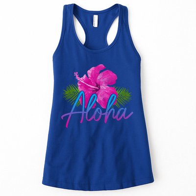 Aloha Hawaiian Islands Hawaii Surf Hibiscus Flower Surfer Great Gift Womens Tank Top