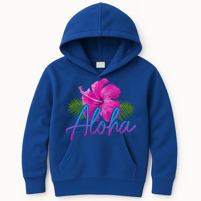 Aloha Hawaiian Islands Hawaii Surf Hibiscus Flower Surfer Great Gift Kids Hoodie