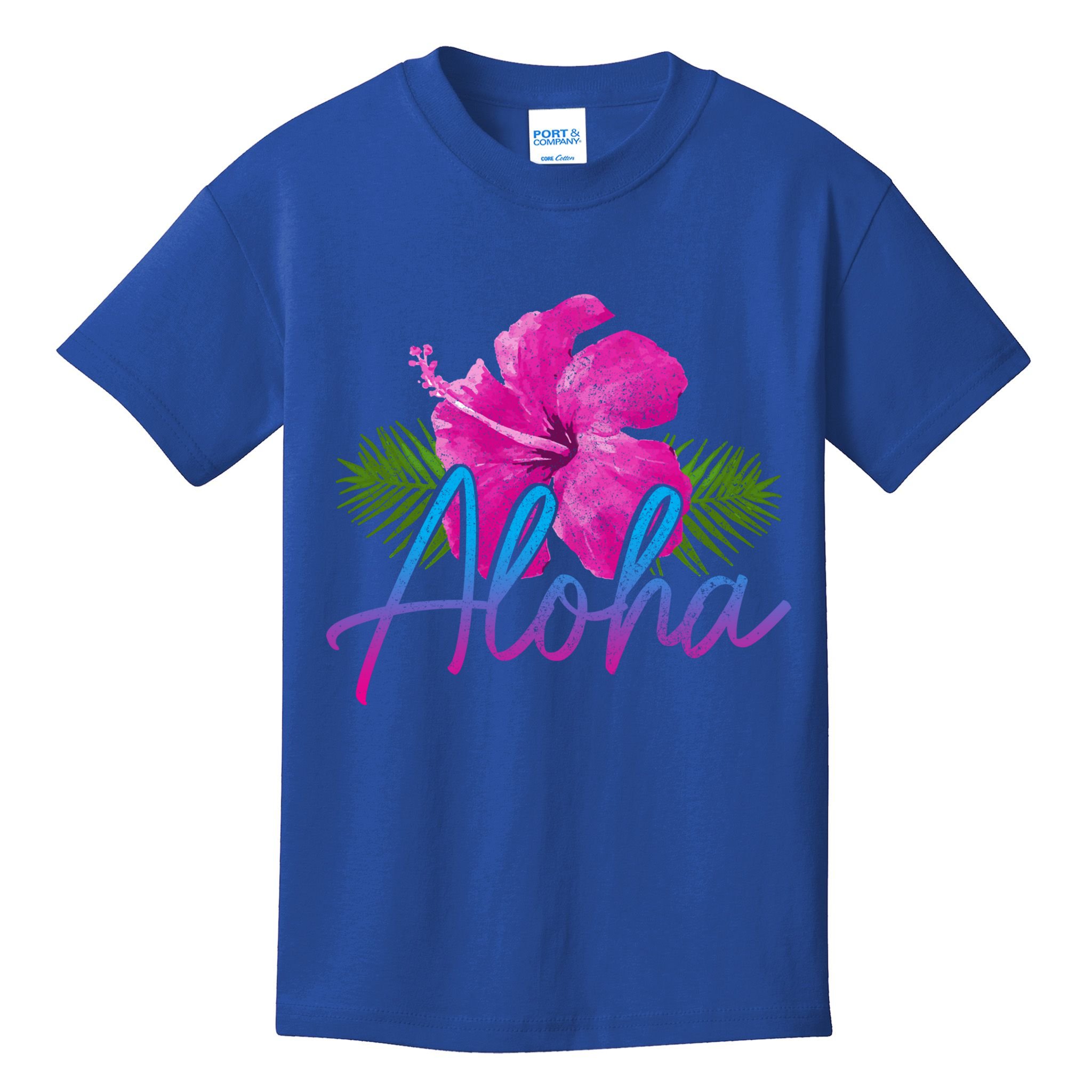 Aloha Hawaiian Islands Hawaii Surf Hibiscus Flower Surfer Great Gift Kids T-Shirt