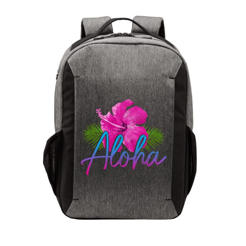 Aloha Hawaiian Islands Hawaii Surf Hibiscus Flower Surfer Great Gift Vector Backpack